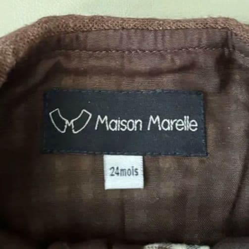 maisonmarelle RomperCAMBON brownロンパース24M
