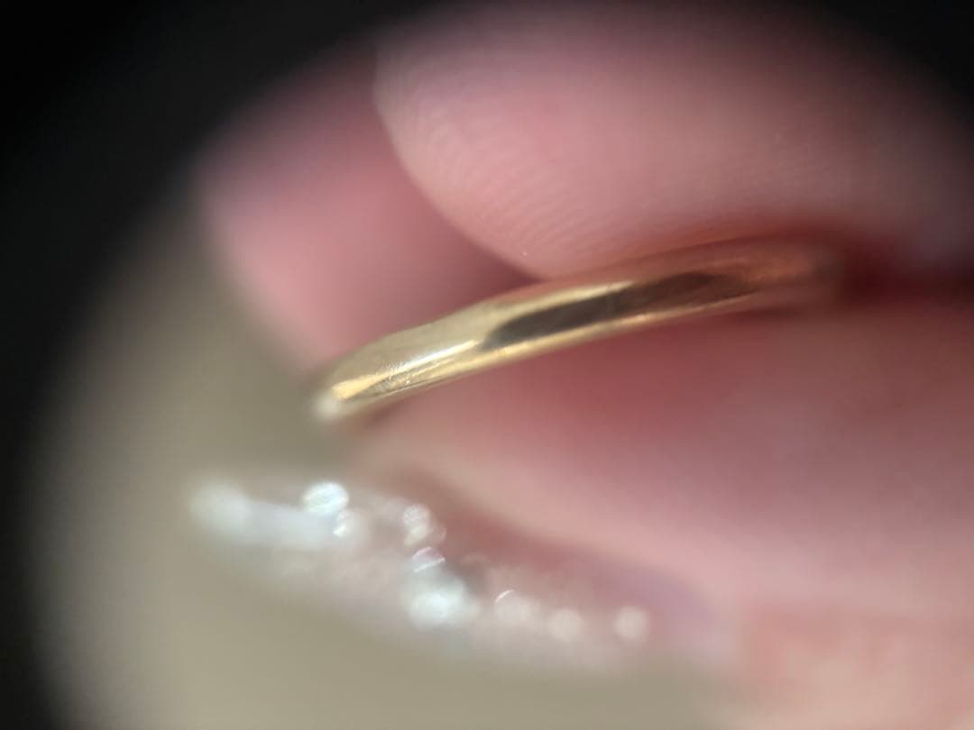 ティファニー フォーエバー クラシックバンド ダイヤ リング 750 YG 8号