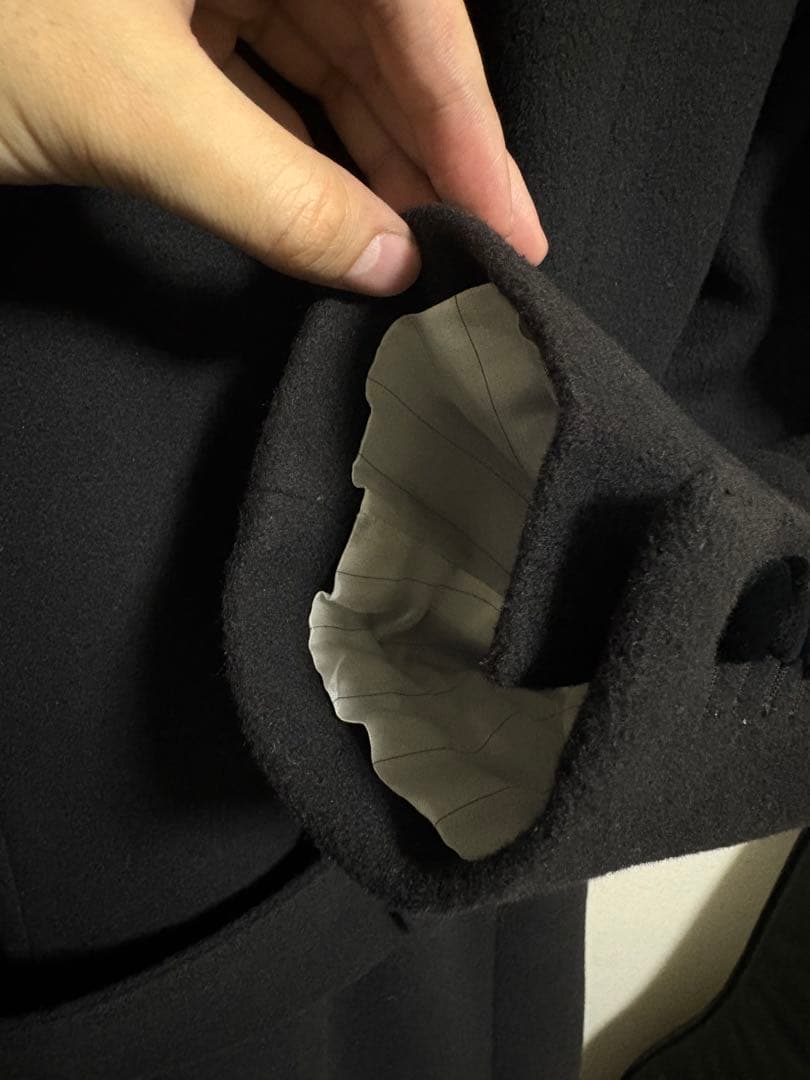 【美品】DOLCE & GABBANA ブラック チェスターコート