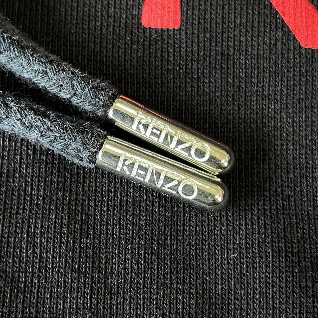極美品✨KENZO ケンゾー　フーディー　パーカー　刺繍　ロゴ総柄　マルチカラー