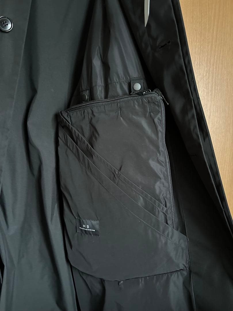 未使用品 MBハイエンドレインコートwithバッグ ブラック ソロテックス