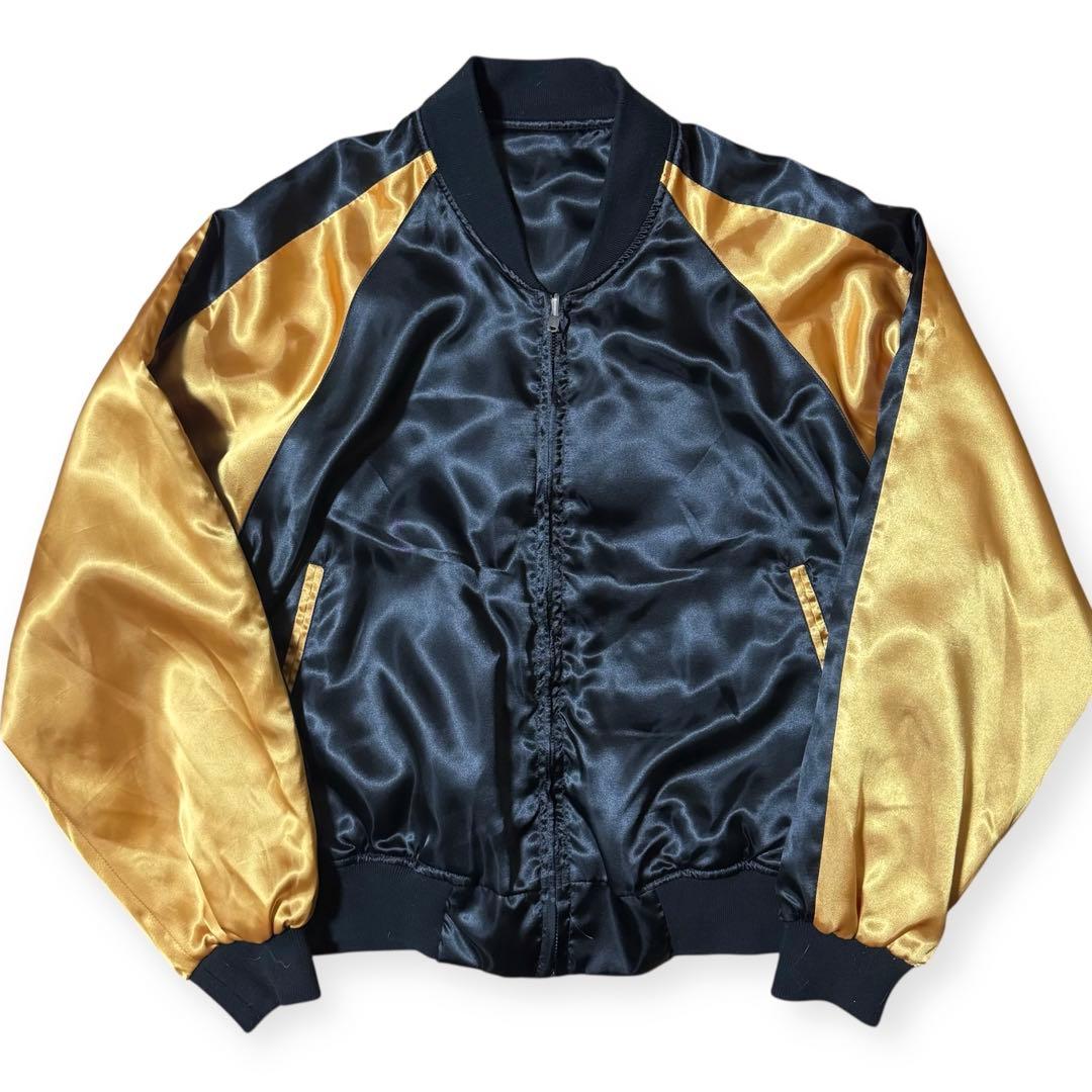 稀少 KARL HELMUT リバーシブル 刺繍 スカジャン 虎 鬼 Mサイズ