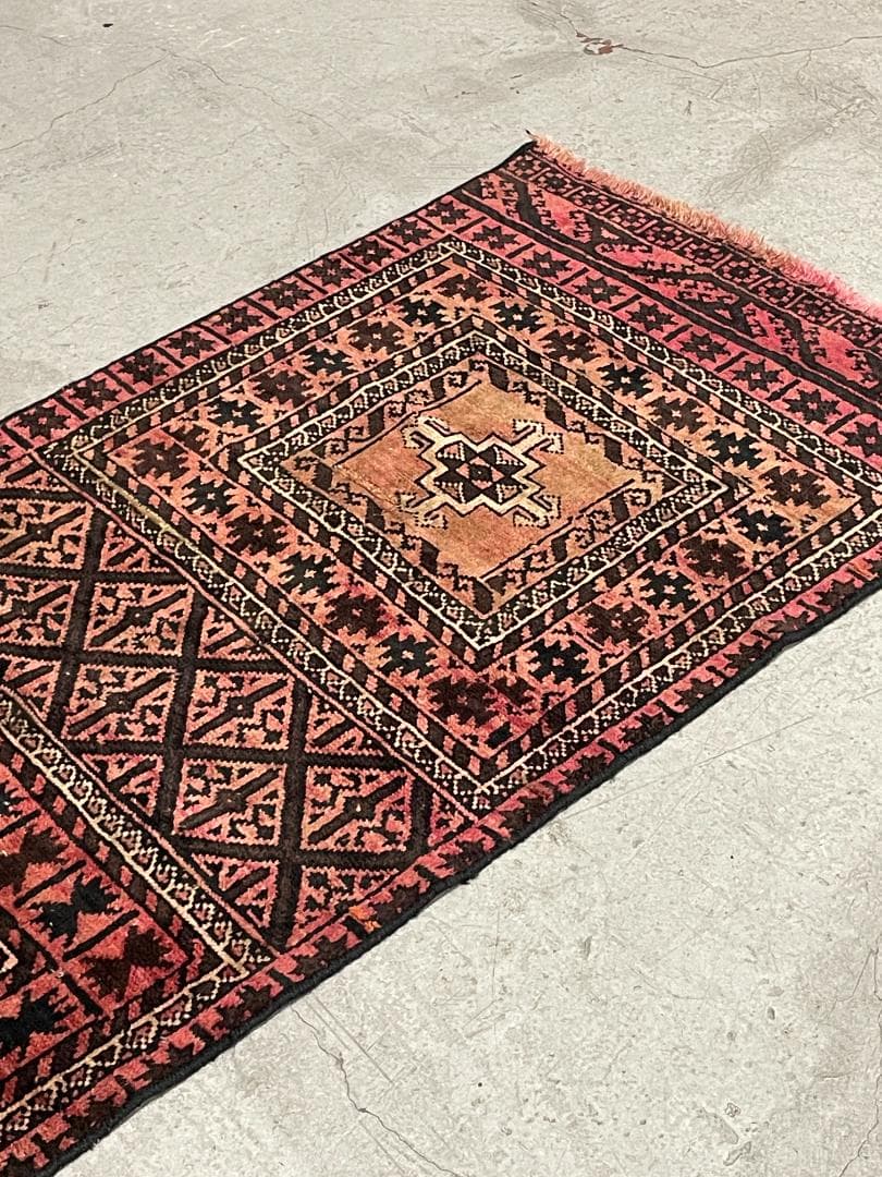 ⚪︎Vintage Rug⚪︎233cm×74cm　バルーチ族　ペルシャ　80s