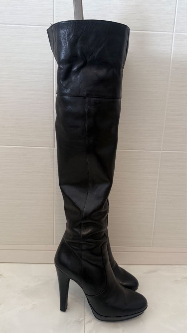 POOL SIDE 2wayブラックニーハイブーツ 25センチ