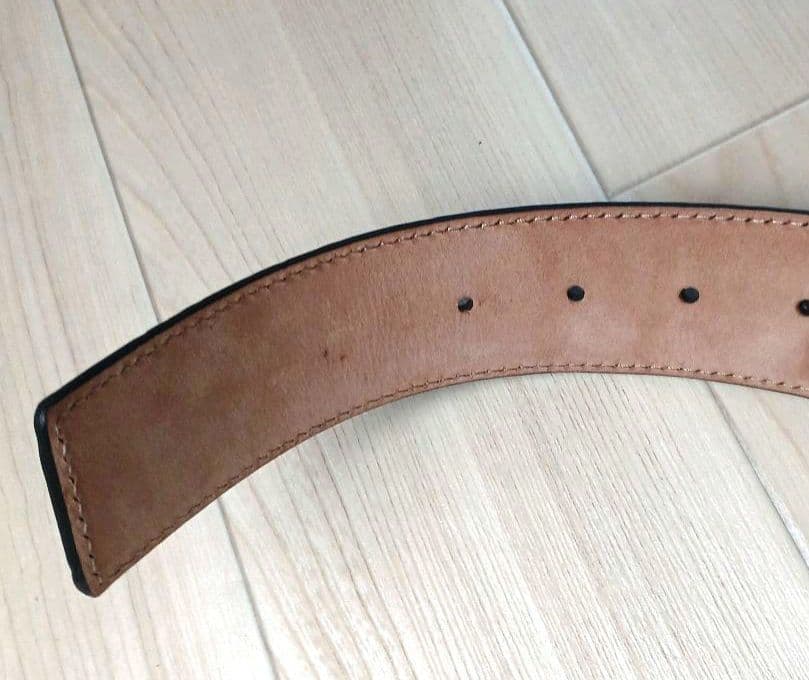 GUCCIベルト インターロッキング ブラック シルバー グッチシマ ほぼ未使用