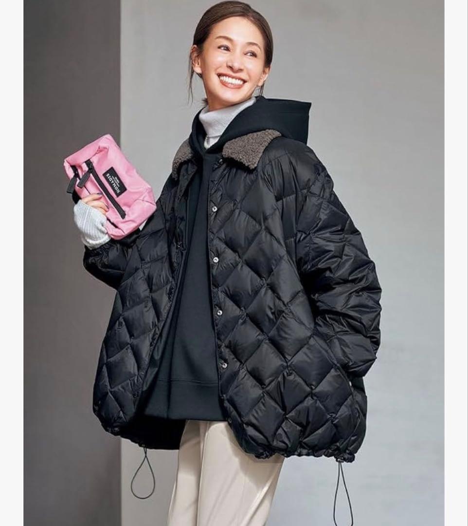 UNFILO／TAIONコラボ ボア襟 リバーシブルダウン