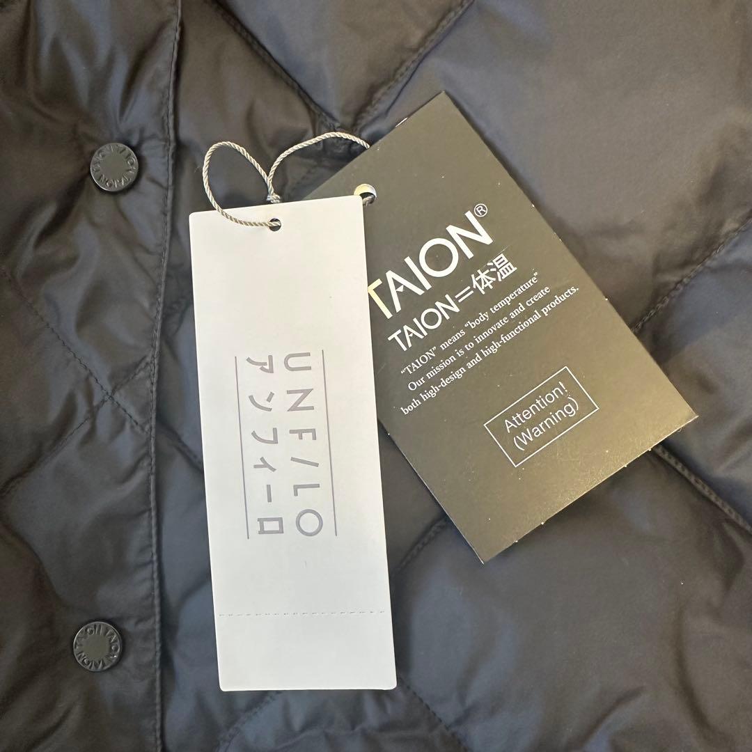 UNFILO／TAIONコラボ ボア襟 リバーシブルダウン