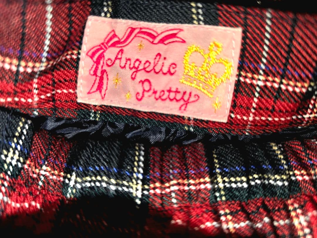 Angelic Pretty チェック柄　フリル　スカート　ロリータ　ハート