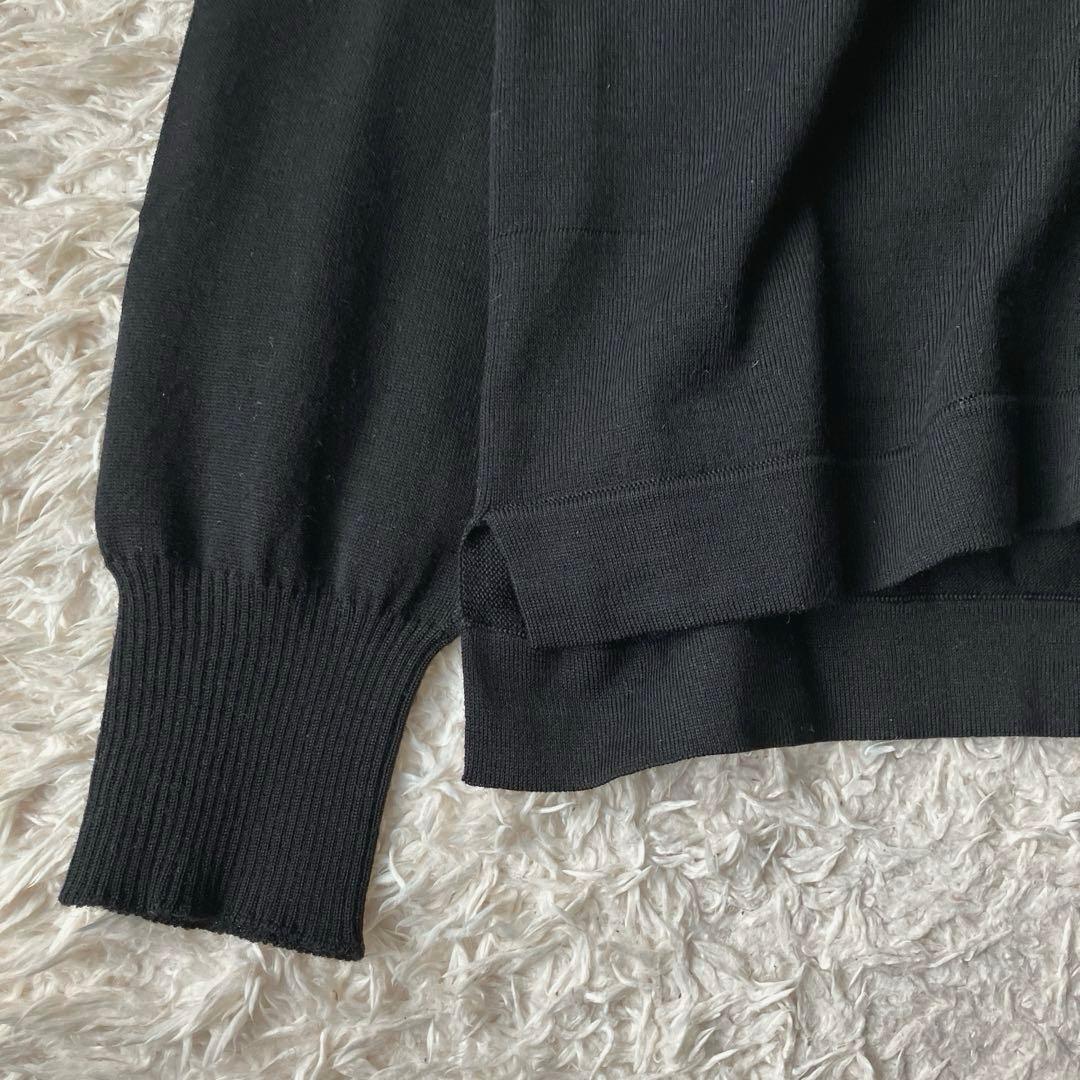 MUSE ドゥーズィエムクラス タートル プルオーバー ブラック イタリア製