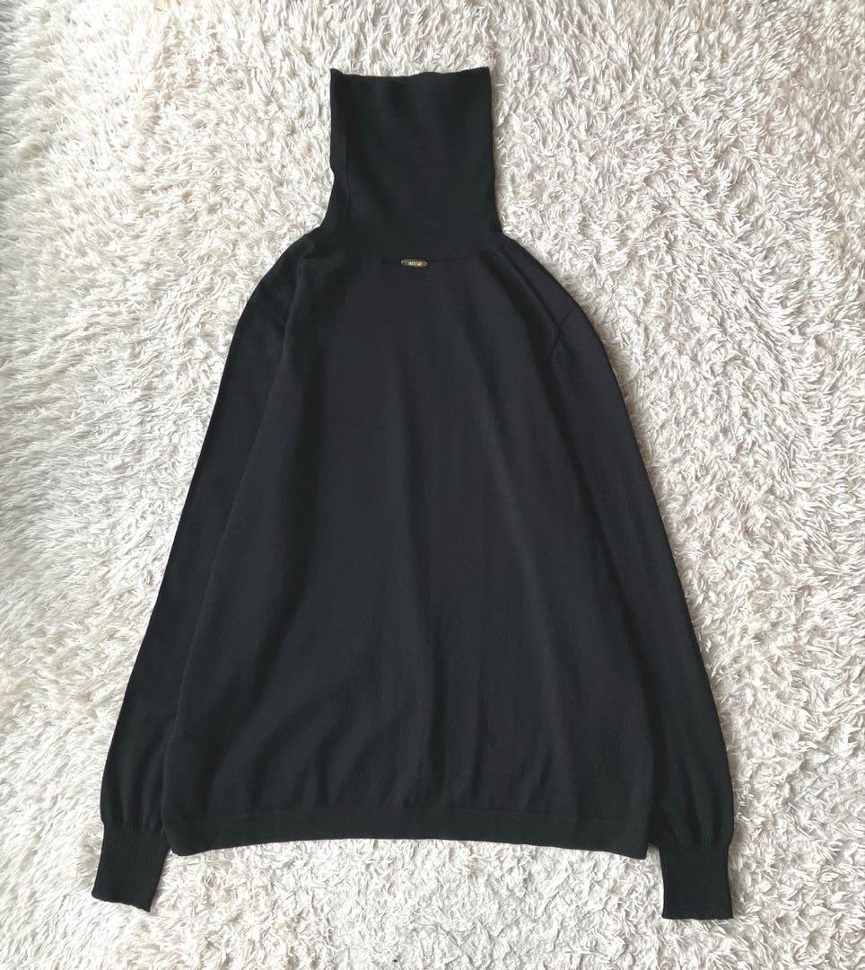 MUSE ドゥーズィエムクラス タートル プルオーバー ブラック イタリア製