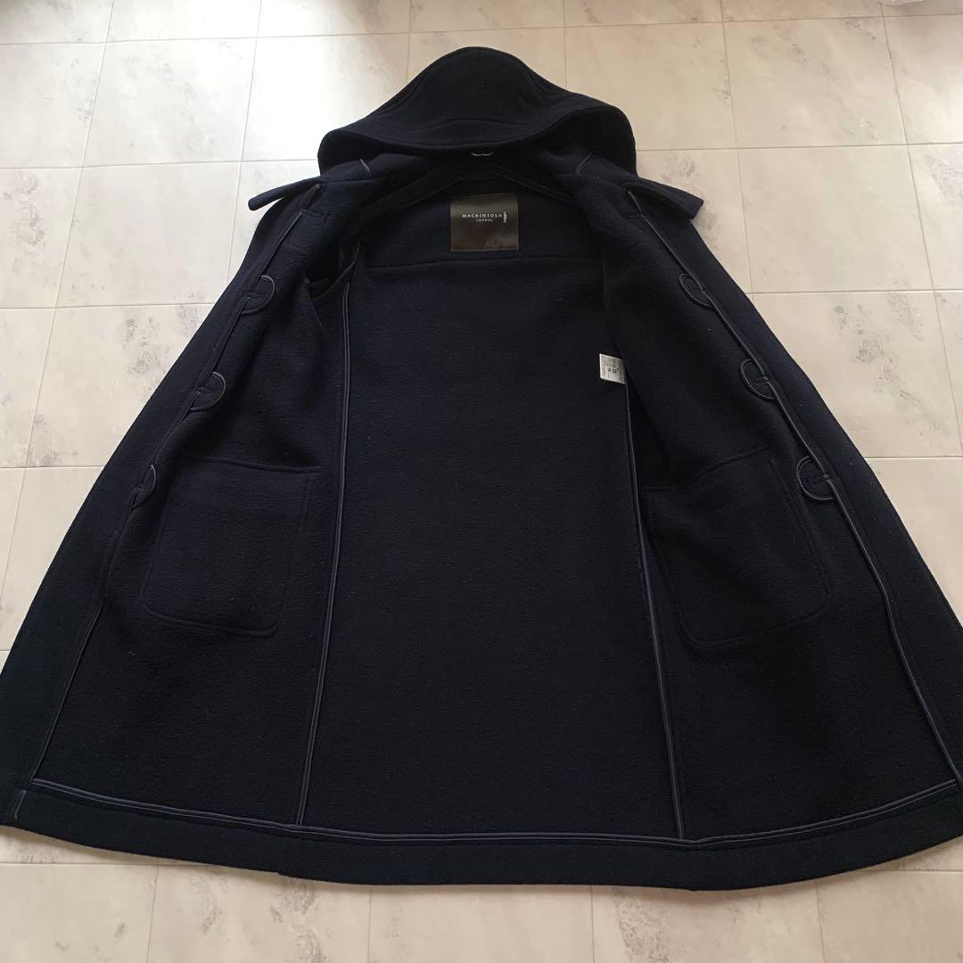 マッキントッシュロンドン メルトンウール ダッフルコート 40 ネイビー
