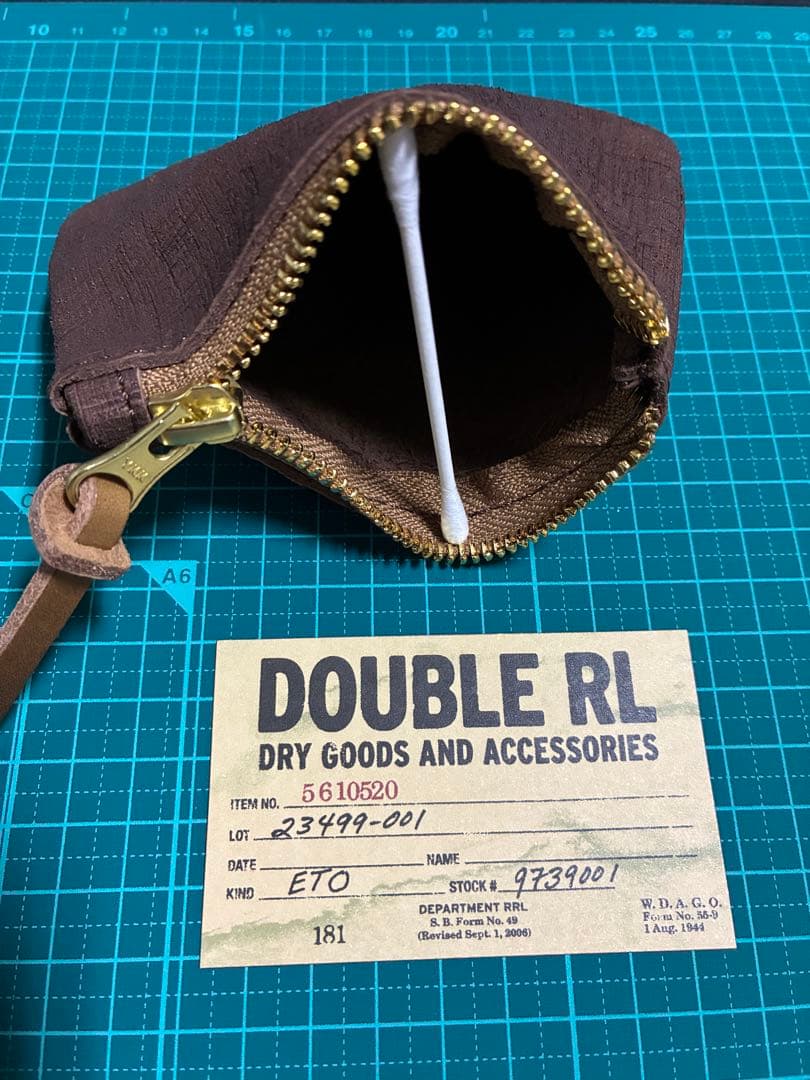 新品　DOUBLE RL ケース　ヌバックレザー　RRL