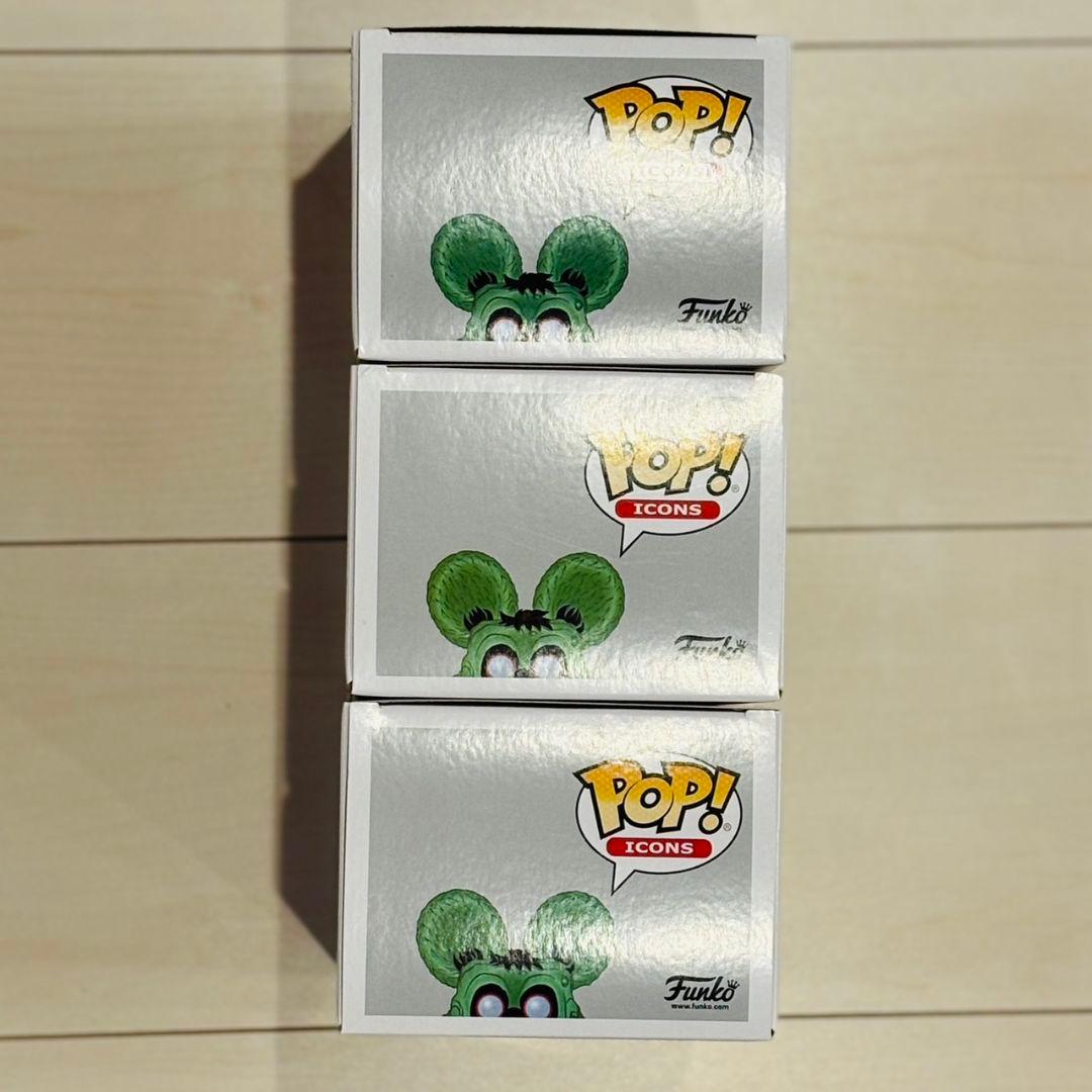 Funko Pop! Icons Rat Fink フィギュア 3体セット
