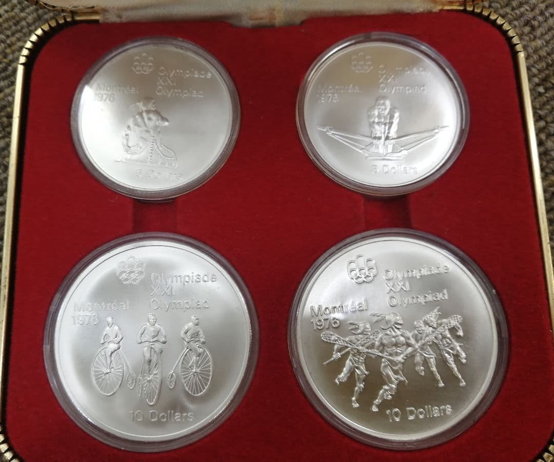 モントリオール五輪記念銀貨 4枚セット