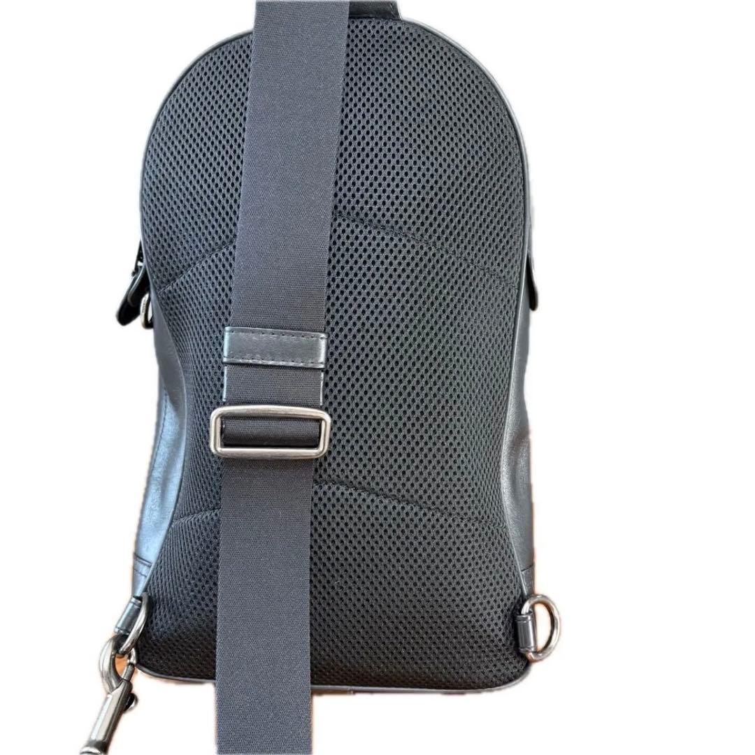 COACH ボディバッグ ショルダーバッグ グレー ロゴパターン