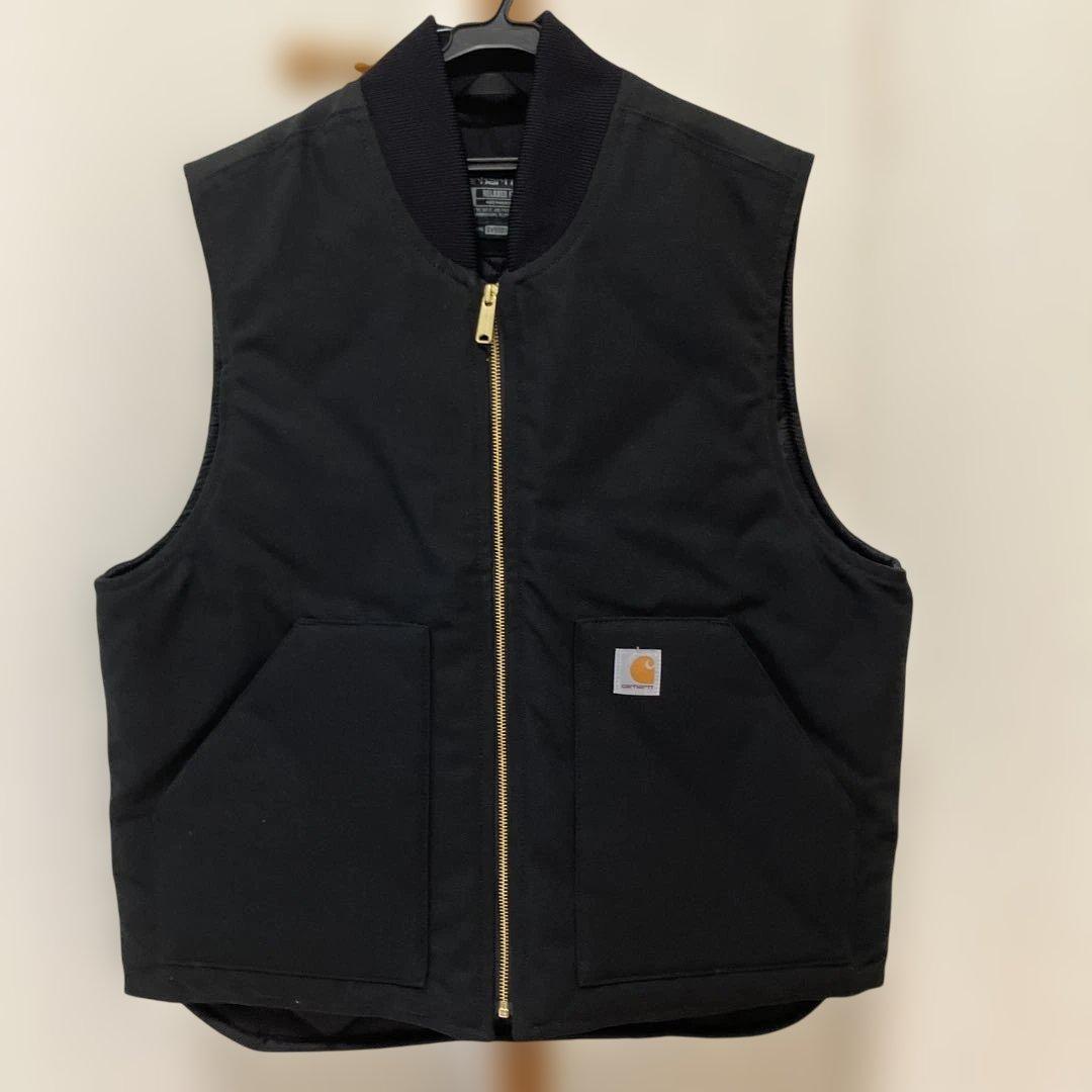 美品　Carhartt V01ダックベストLと Ashland Capのセット