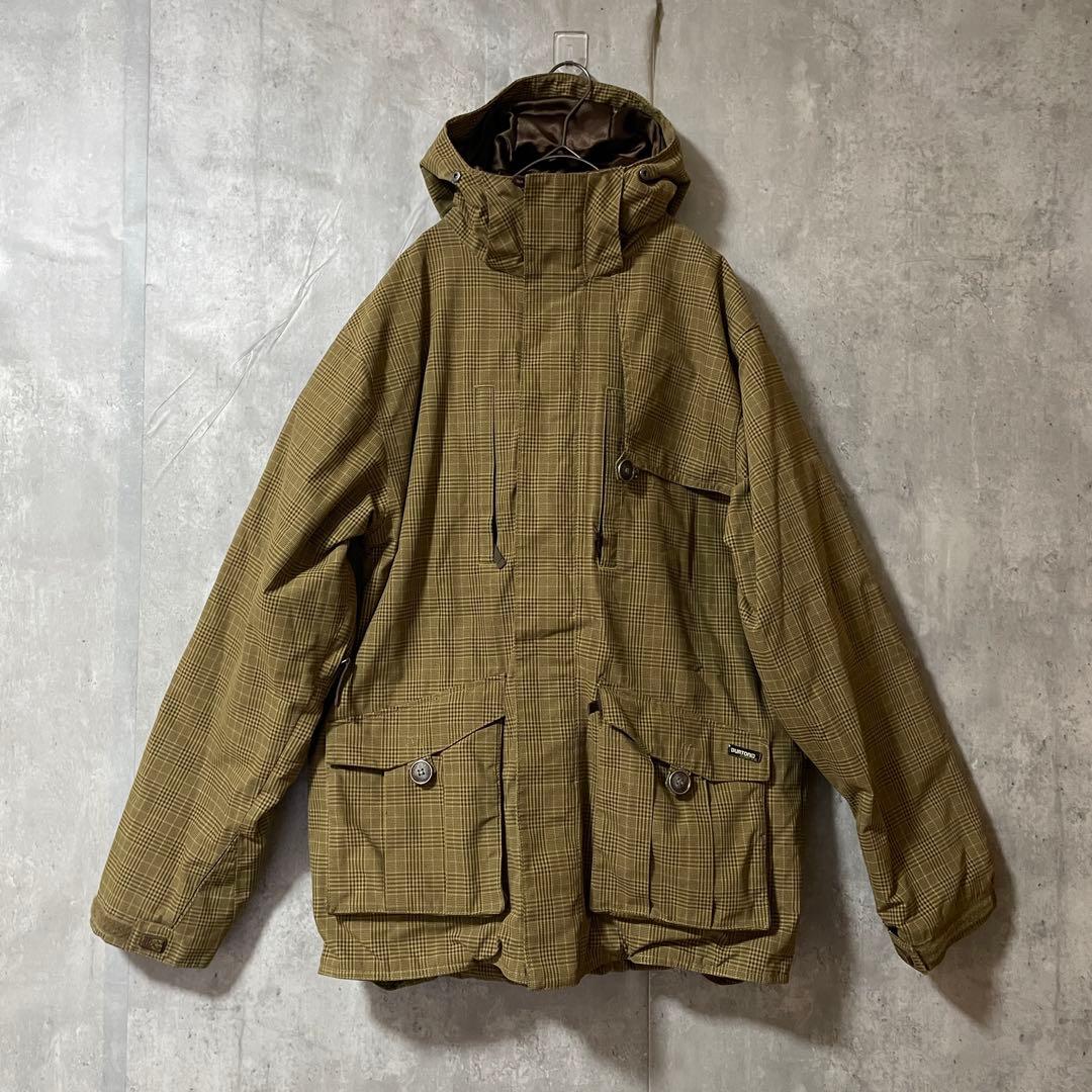 Burtonバートンスキーウェアスノーボードジャケットパーカーフードベージュ茶色