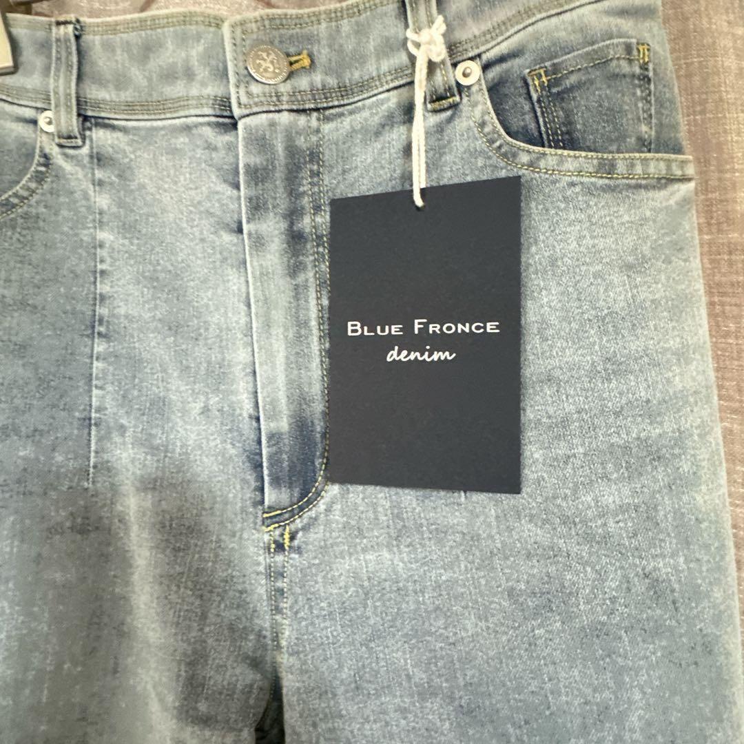 新品　BLUE FRONCE デニム 38薄手　ストレッチ　mal レレレ