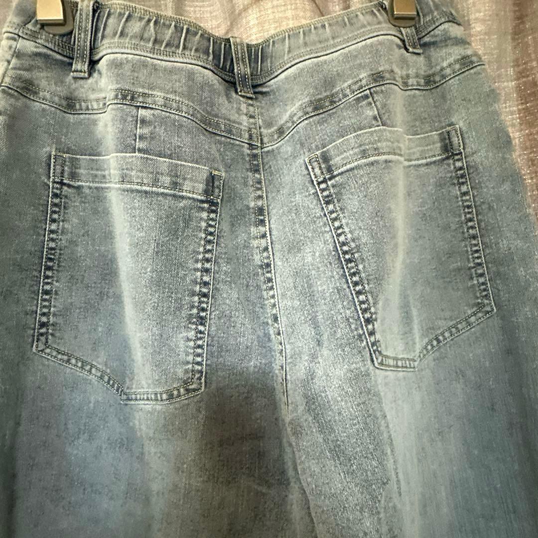 新品　BLUE FRONCE デニム 38薄手　ストレッチ　mal レレレ