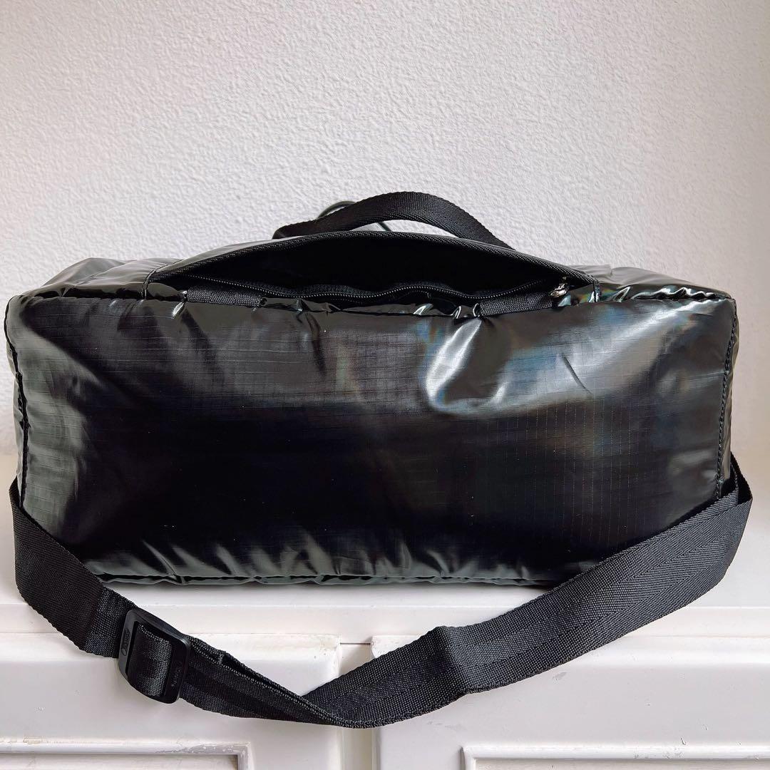 LeSportsac レスポートサック エナメル　ボストンバッグ　光沢 2WAY