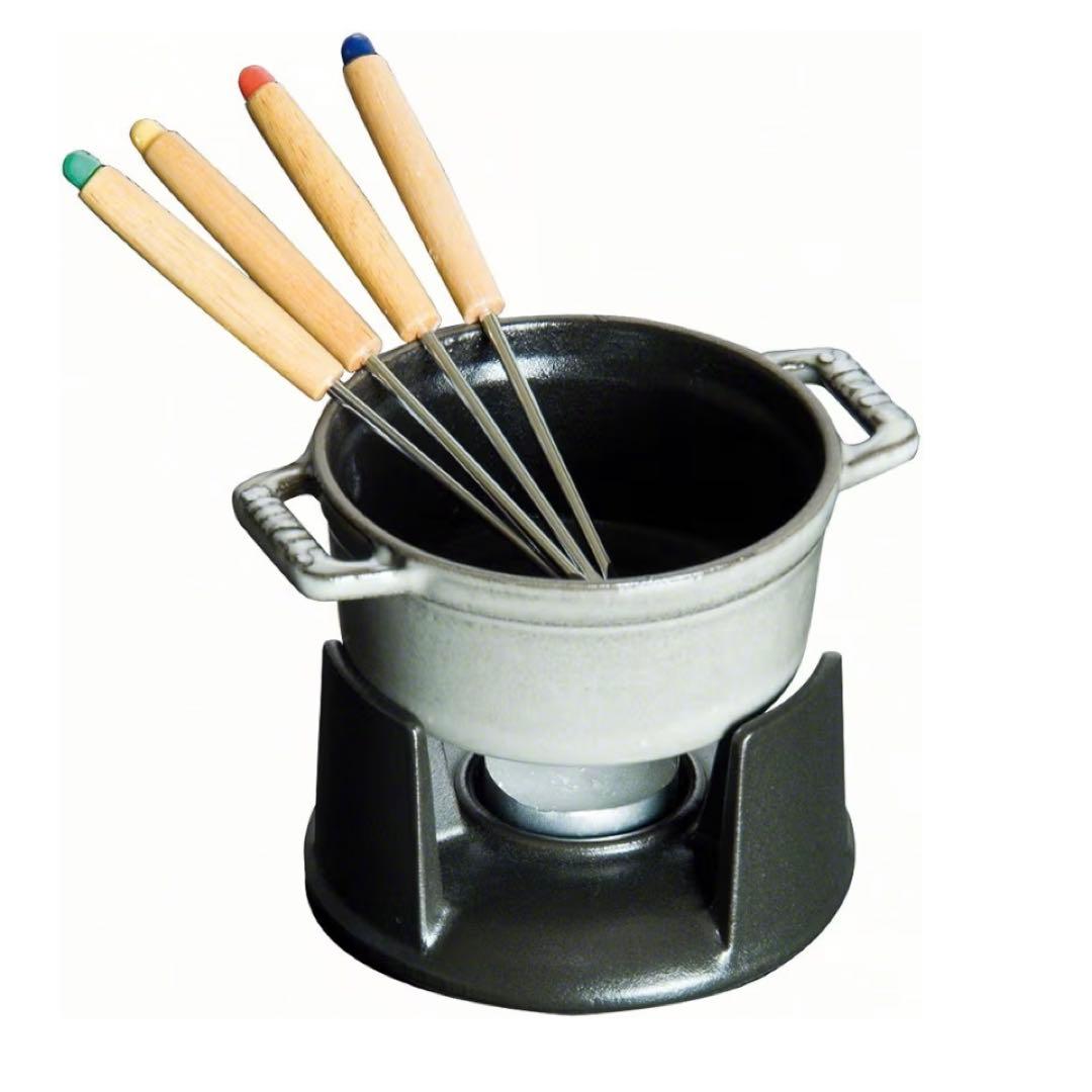 staub ストウブ ミニチョコレートフォンデュセット グレー
