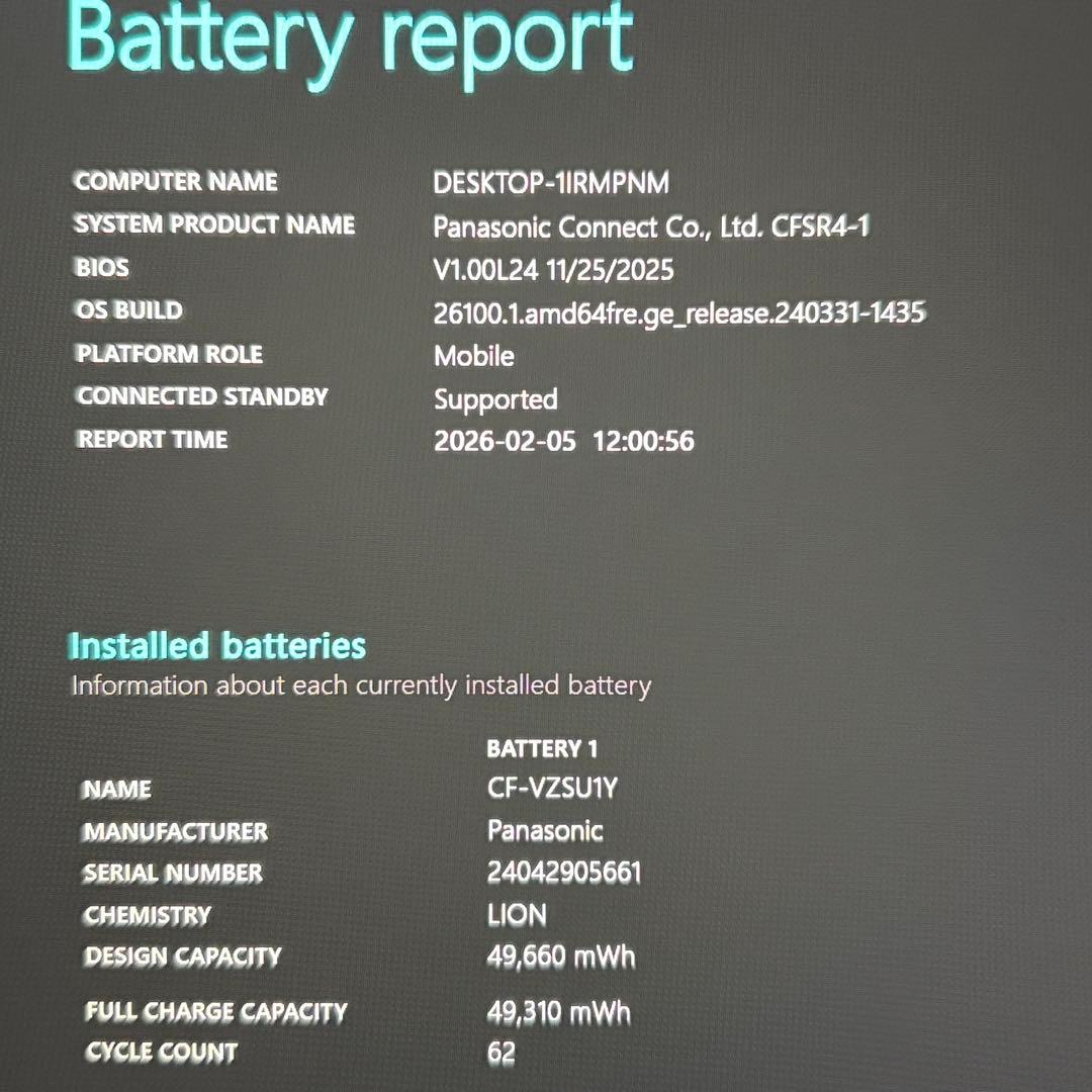 美品 Let's note SR4 LTE 搭載モデル 13世代 i5 16GB