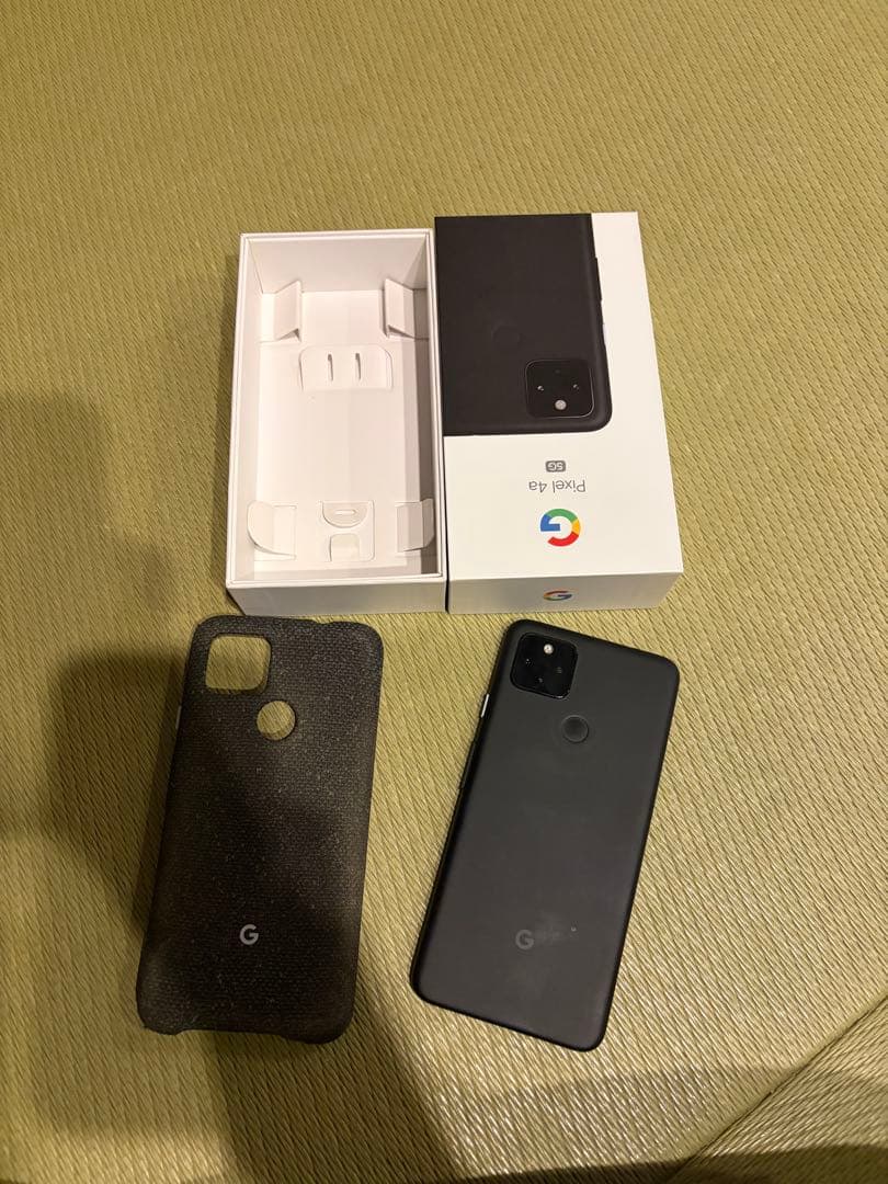 Googleピクセル4a SIMフリー 純正カバー付き