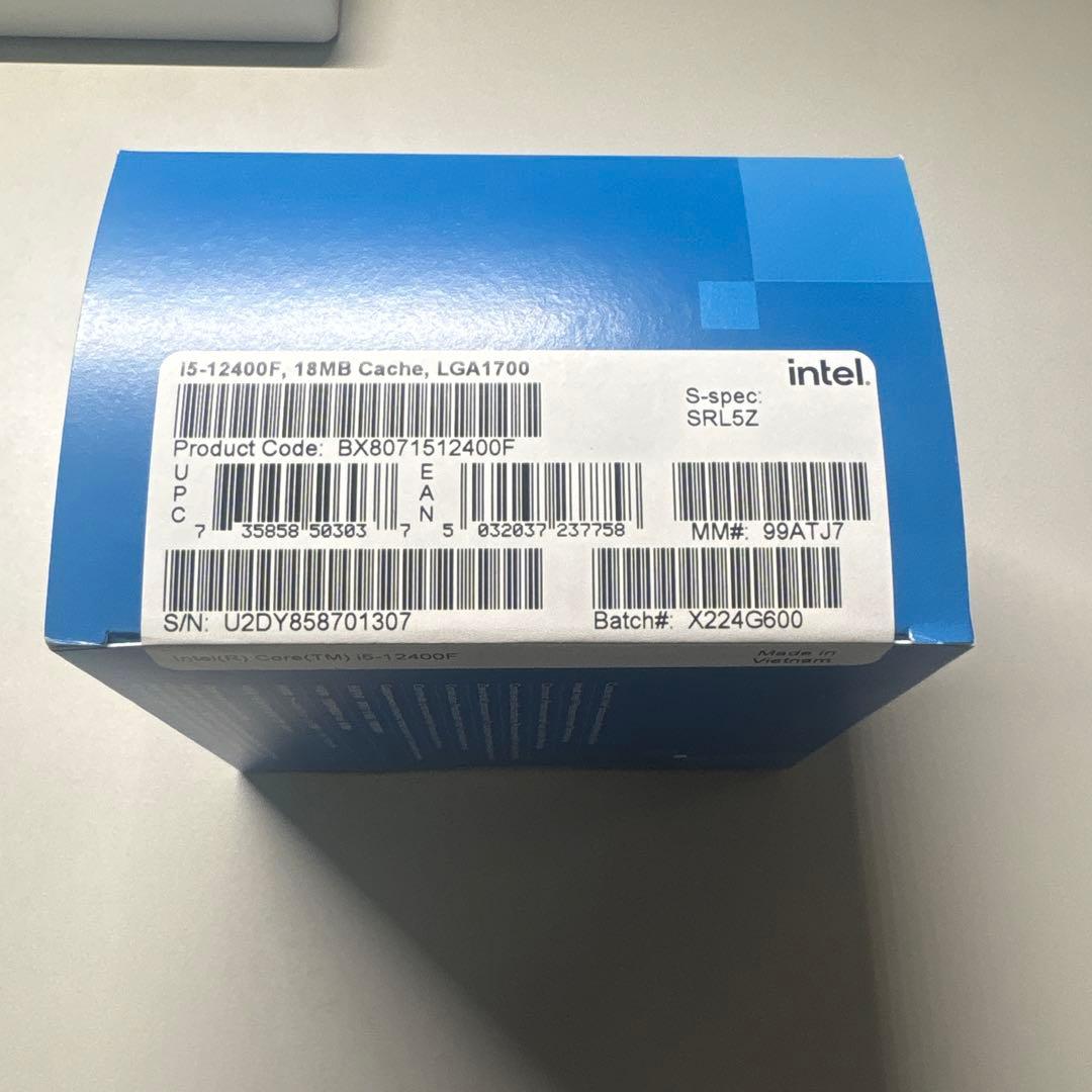 Core i5 12400f 新品未開封