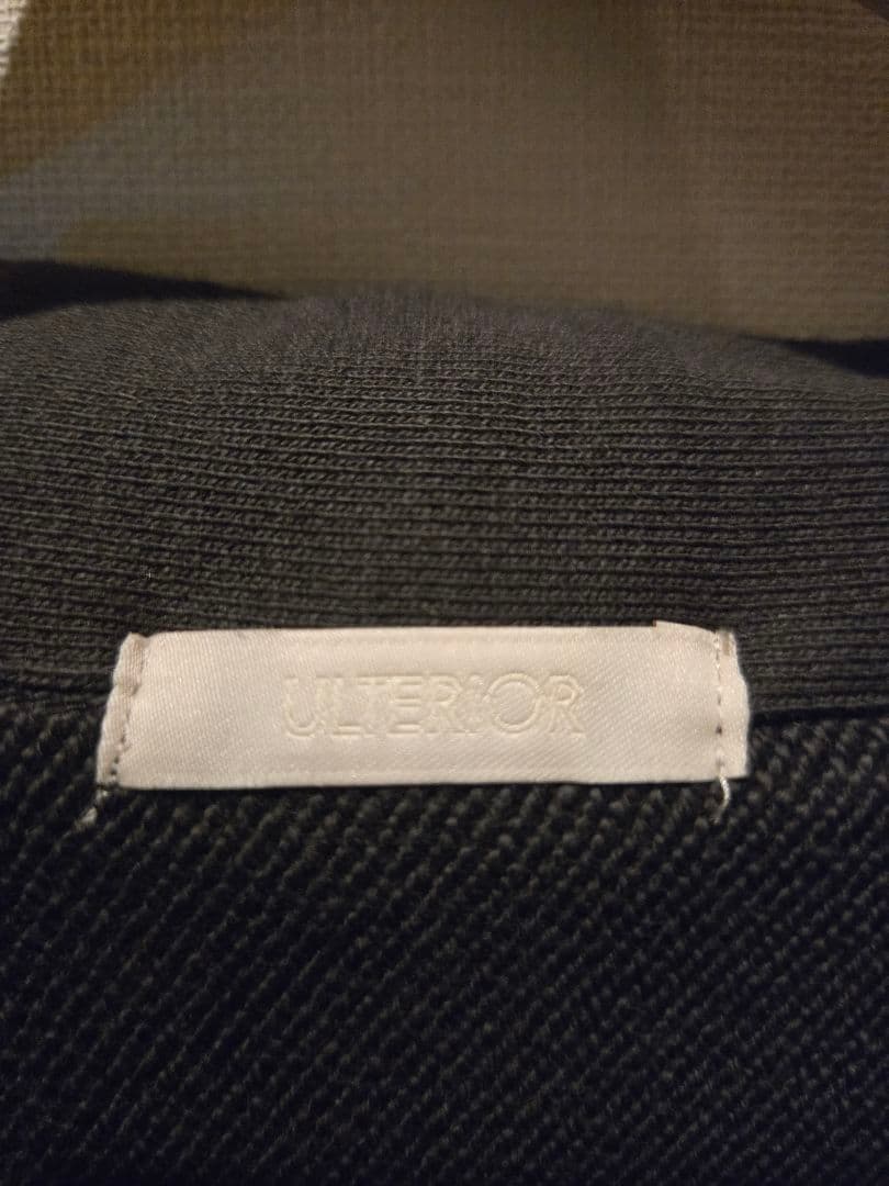 ULTERIOR シルキーテリー ハーフジップスウェット