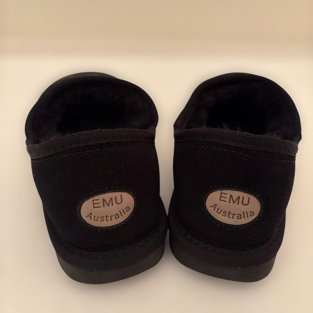 美品EMU Australiaスティンガーナノ ムートンブーツ ブラック