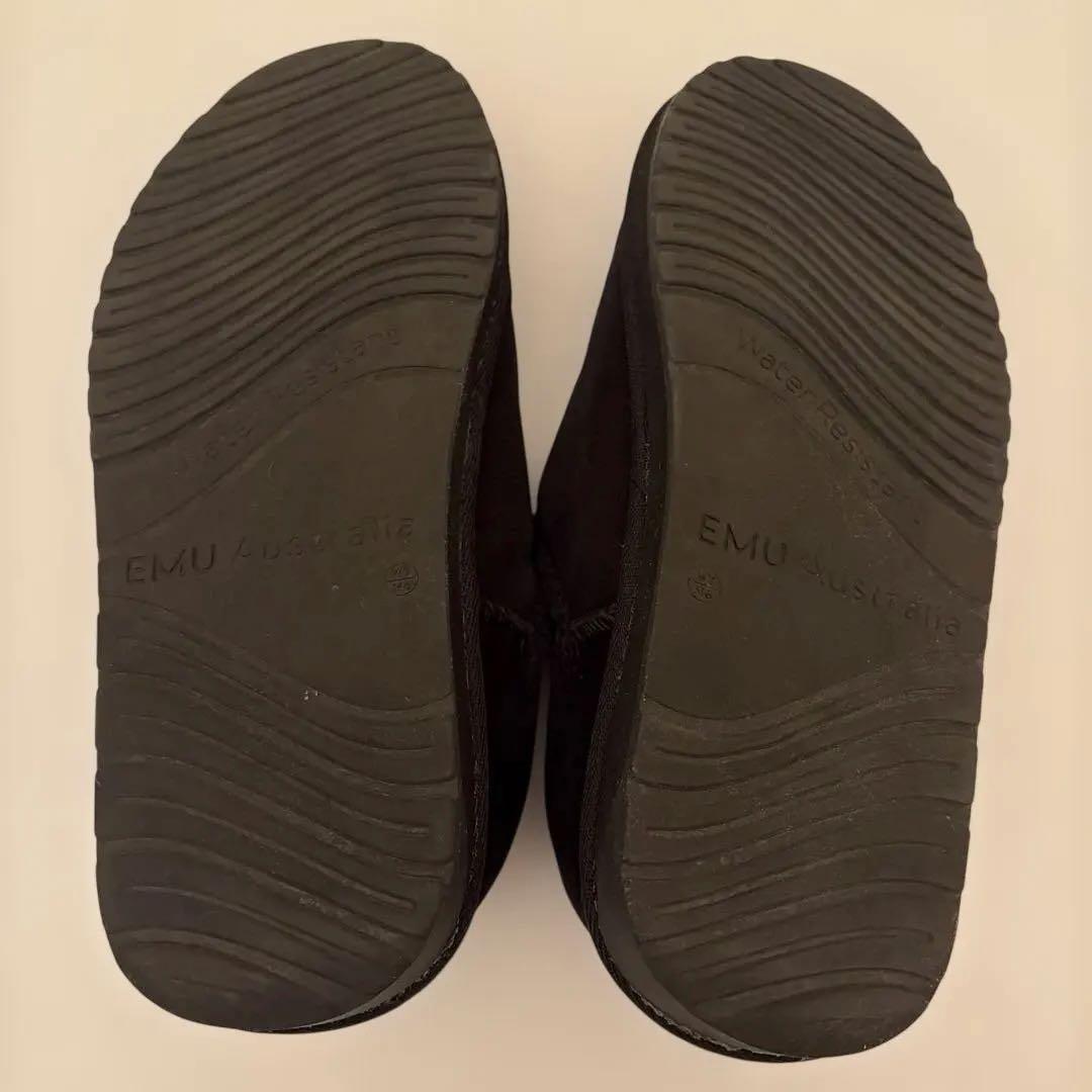 美品EMU Australiaスティンガーナノ ムートンブーツ ブラック