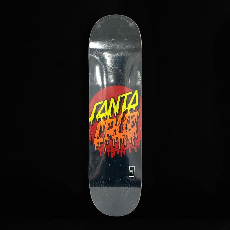サンタクルーズ スケボーデッキ flame dot 定番ロゴ ８インチ