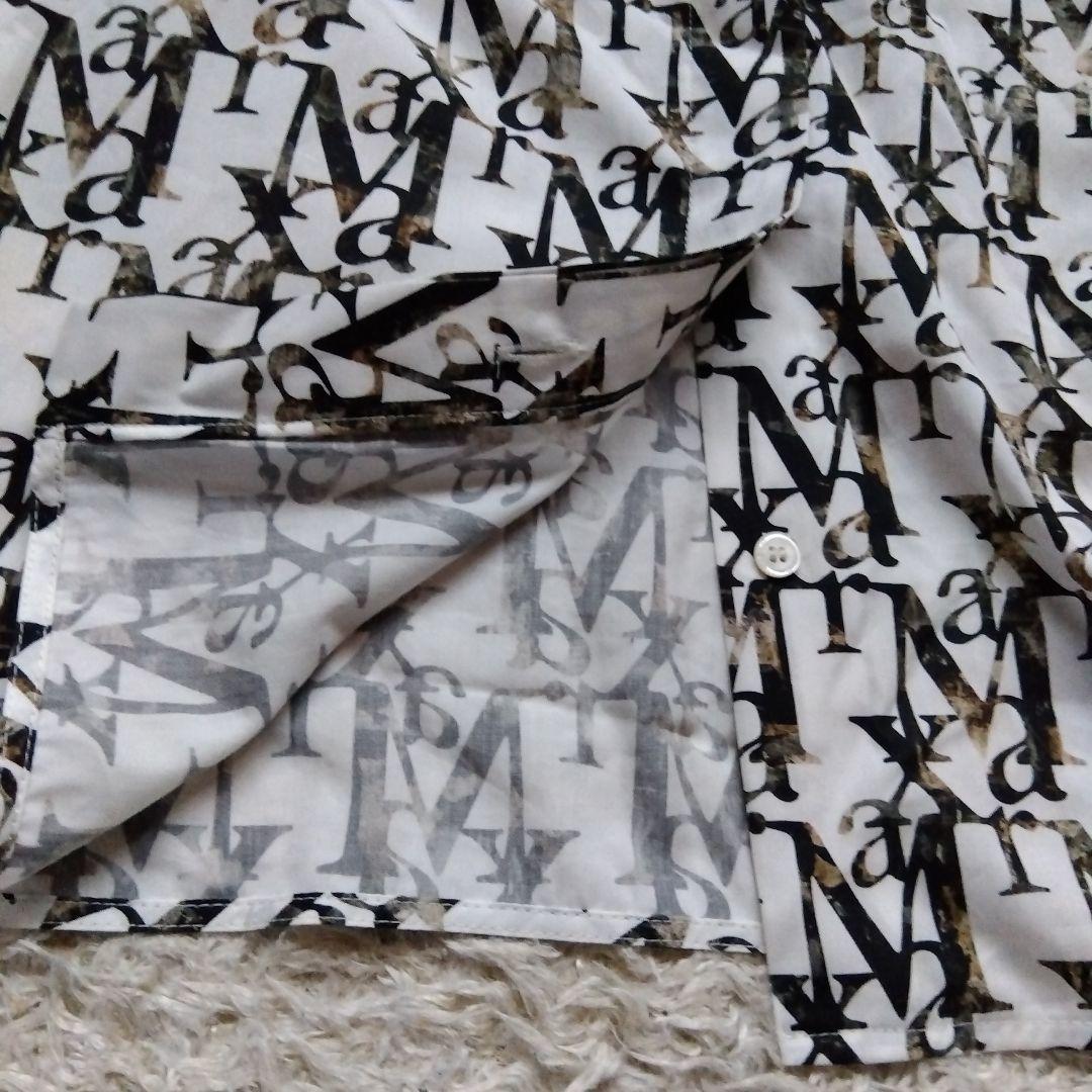 素敵♡マックスマーラ　Max Mara　総柄　シャツ　銀タグ　高級　ホワイト