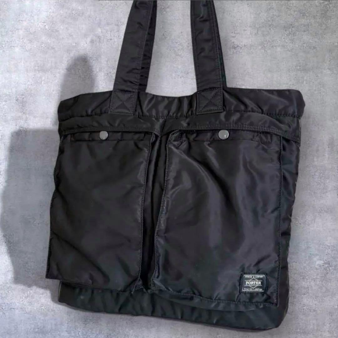希少✨PORTER タンカー トートバッグ A4 肩掛け ユニセックス ブラック