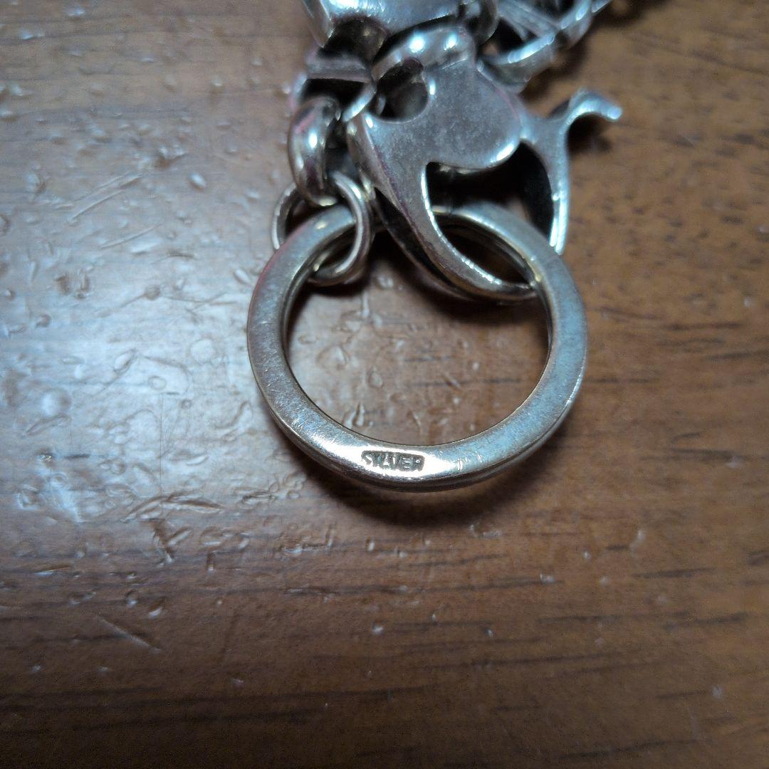 極太　シルバー　ネックレス