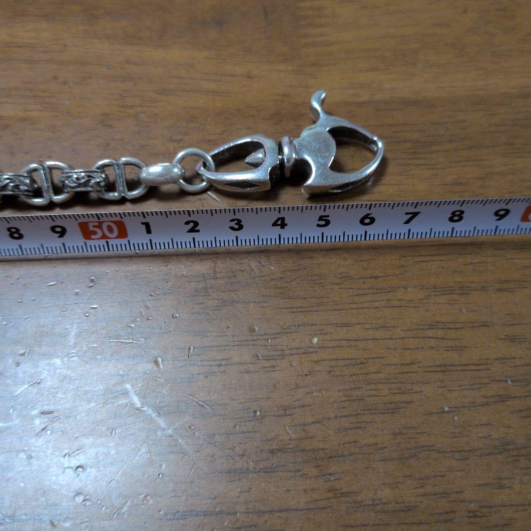 極太　シルバー　ネックレス