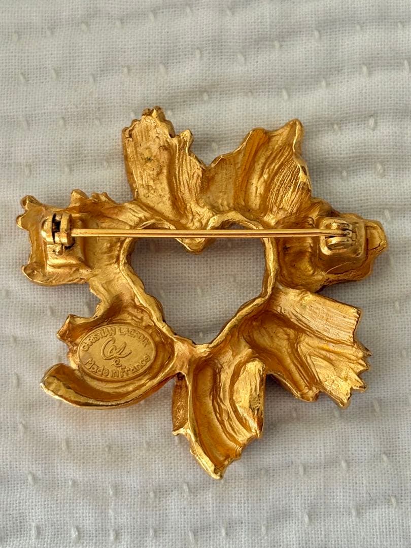 クリスチャンラクロア　ゴールドブローチ 大　ヴィンテージ　バロック風　LVMH