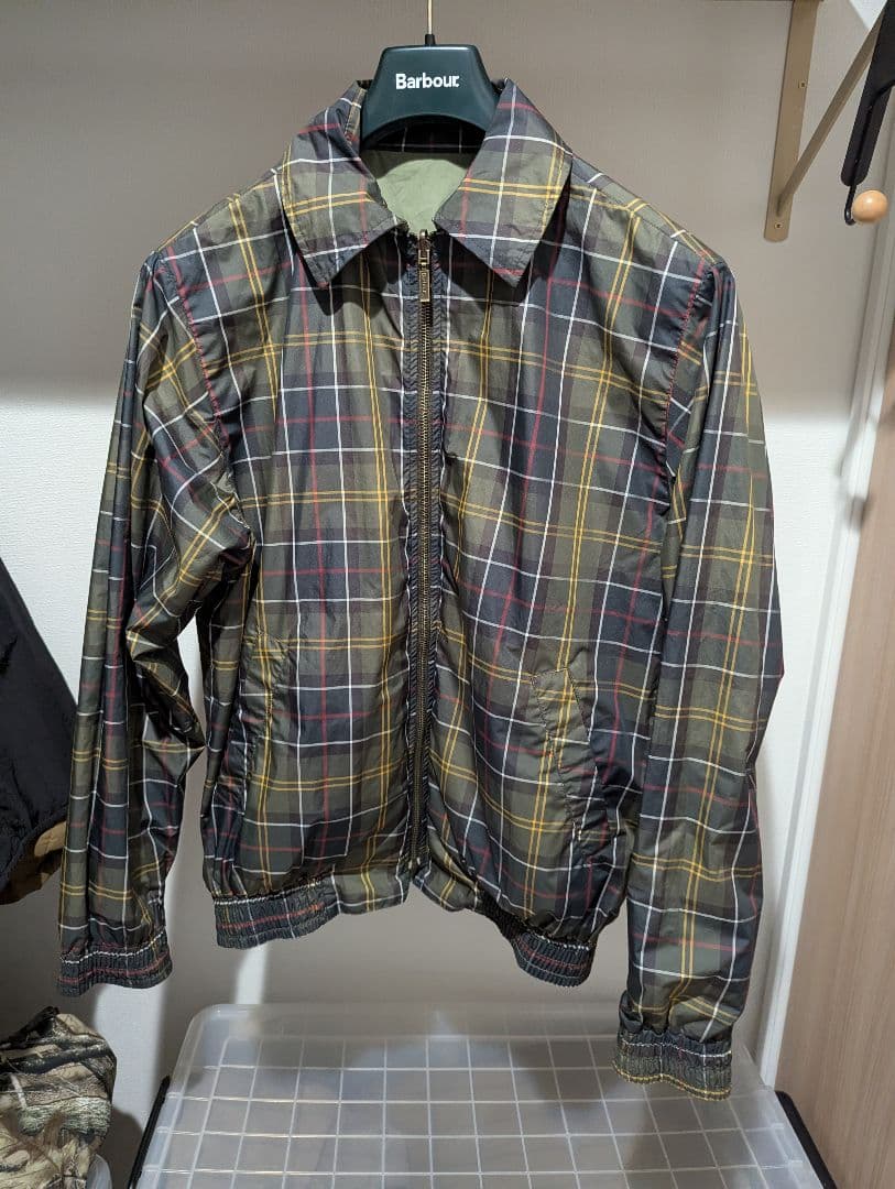 Barbour タータンチェック リバーシブル　スイングトップ
