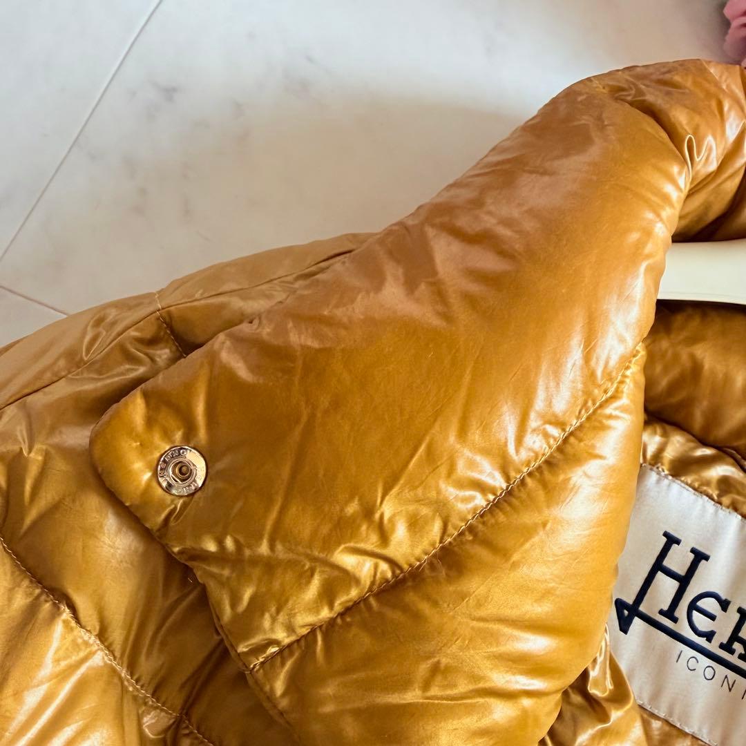人気★HERNO ICONICO アミンタ 軽量 ダウンコート 42 キャメル