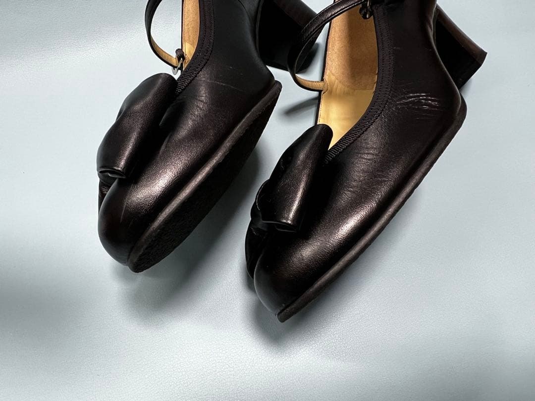 Leur Getter ルルゲッタ ブラック リボン付き シューズ　24.5㎝