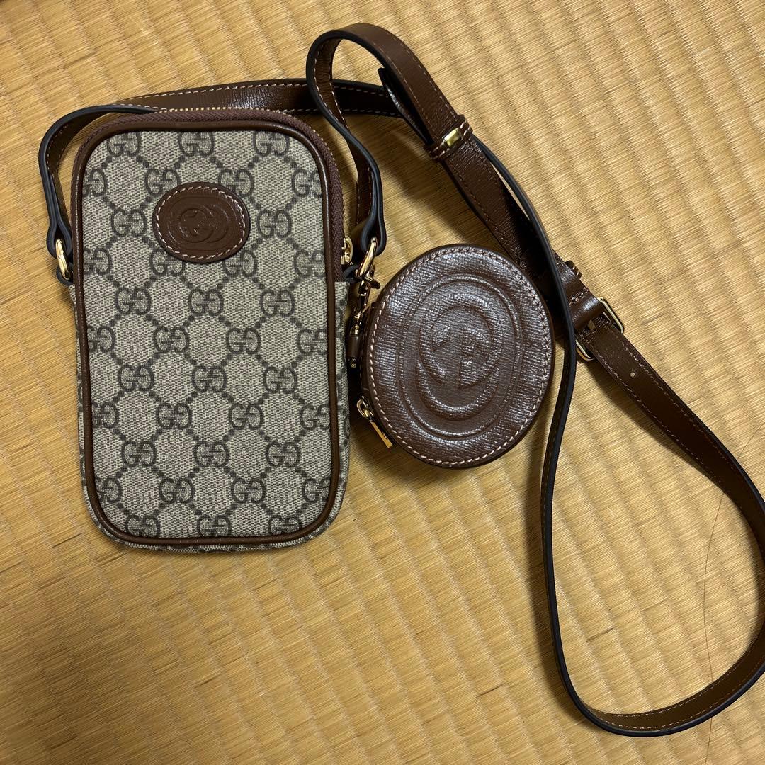 GUCCI ミニショルダーバッグ インターロッキングG