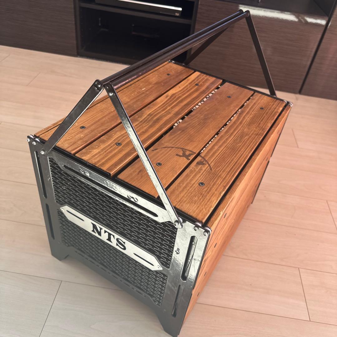 ネイチャートーンズ　収納スペース付き折りたたみテーブル　Lサイズ