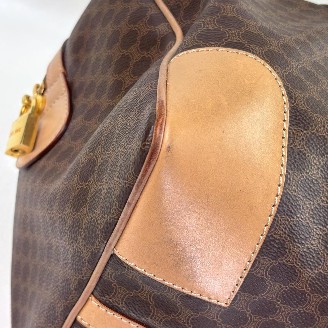 レザー ボストンバッグ ブラウン・ベージュ