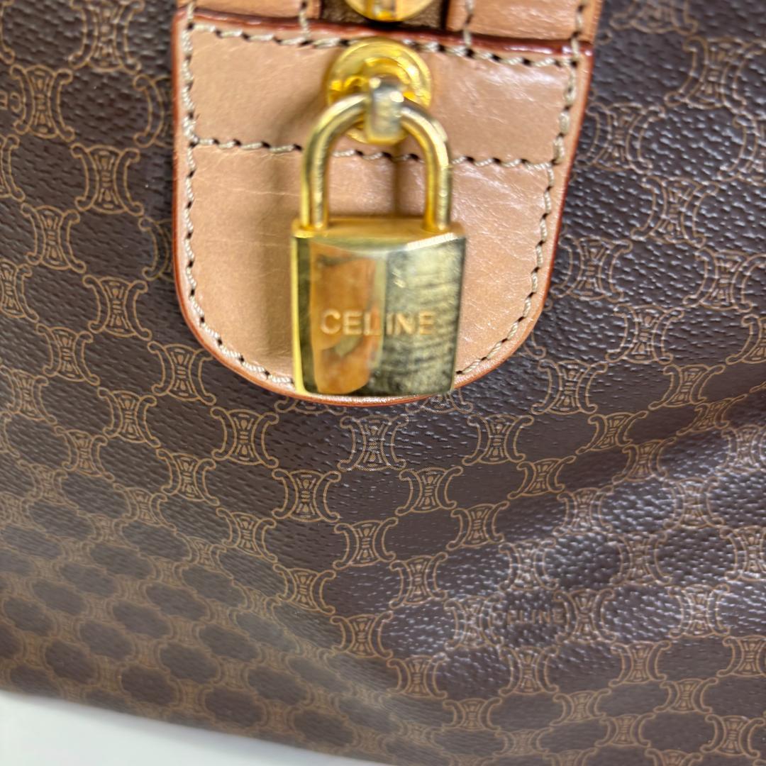 レザー ボストンバッグ ブラウン・ベージュ