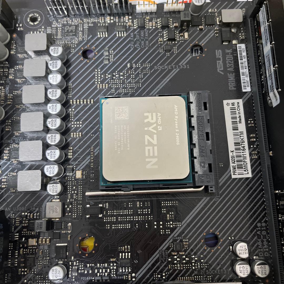 マザーボード ASUS PRIME A320i-K / 2400G / 4gb