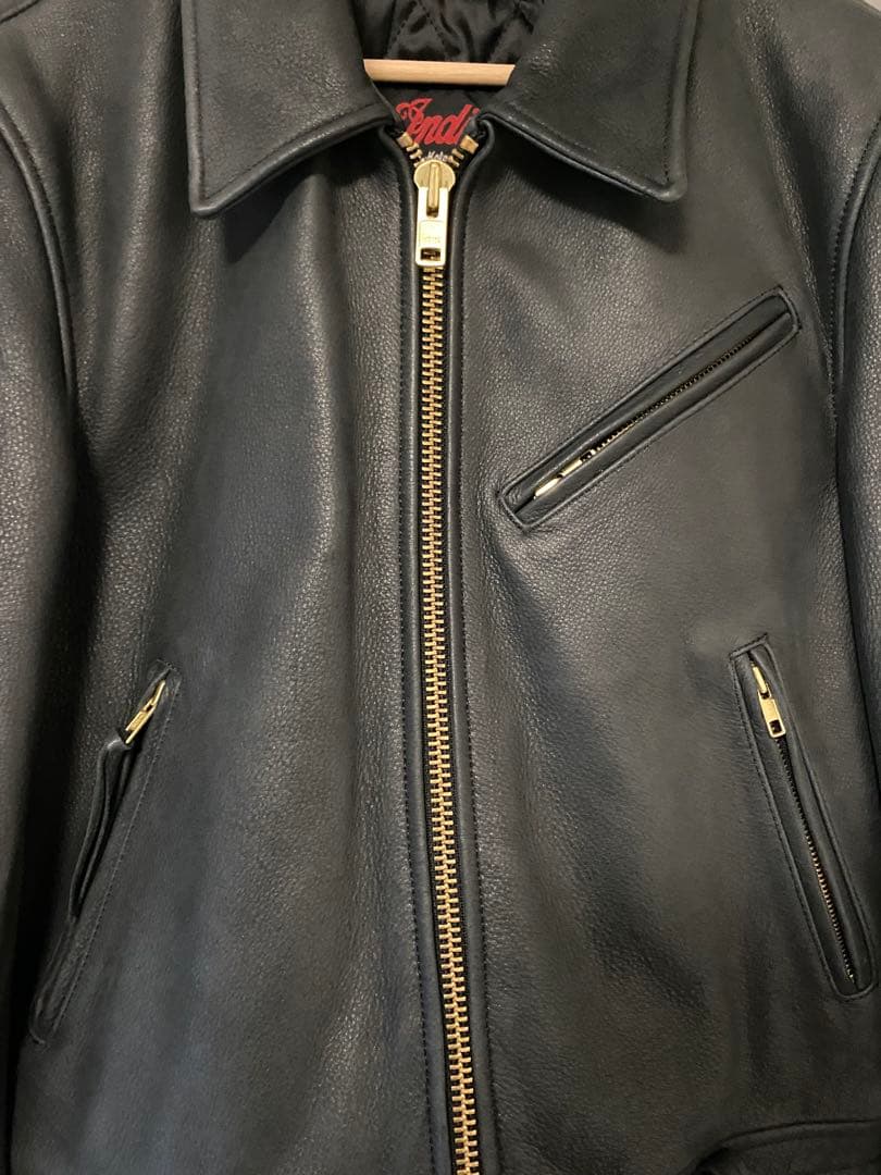 Indian Motorcycle カウレザー ジャケット ブラック