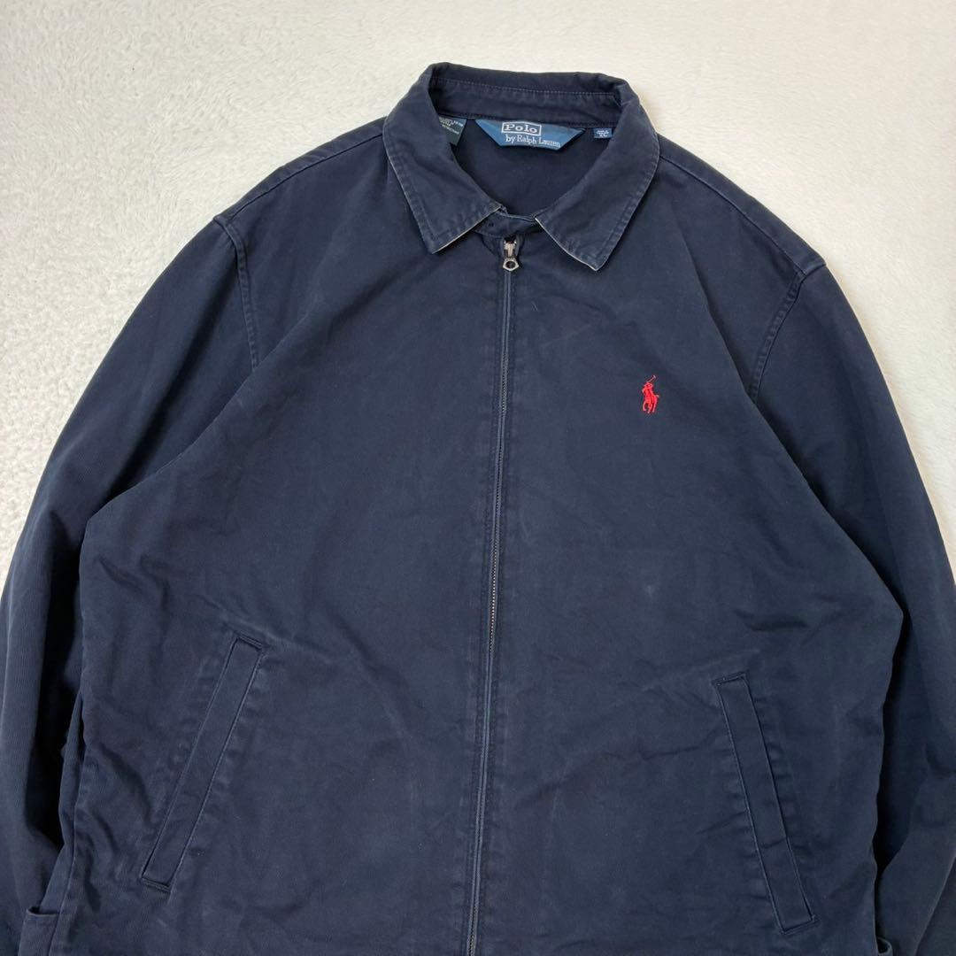 ポロバイラルフローレン　スウィングトップ　ネイビー　ポニー刺繍　三角タグ　XL