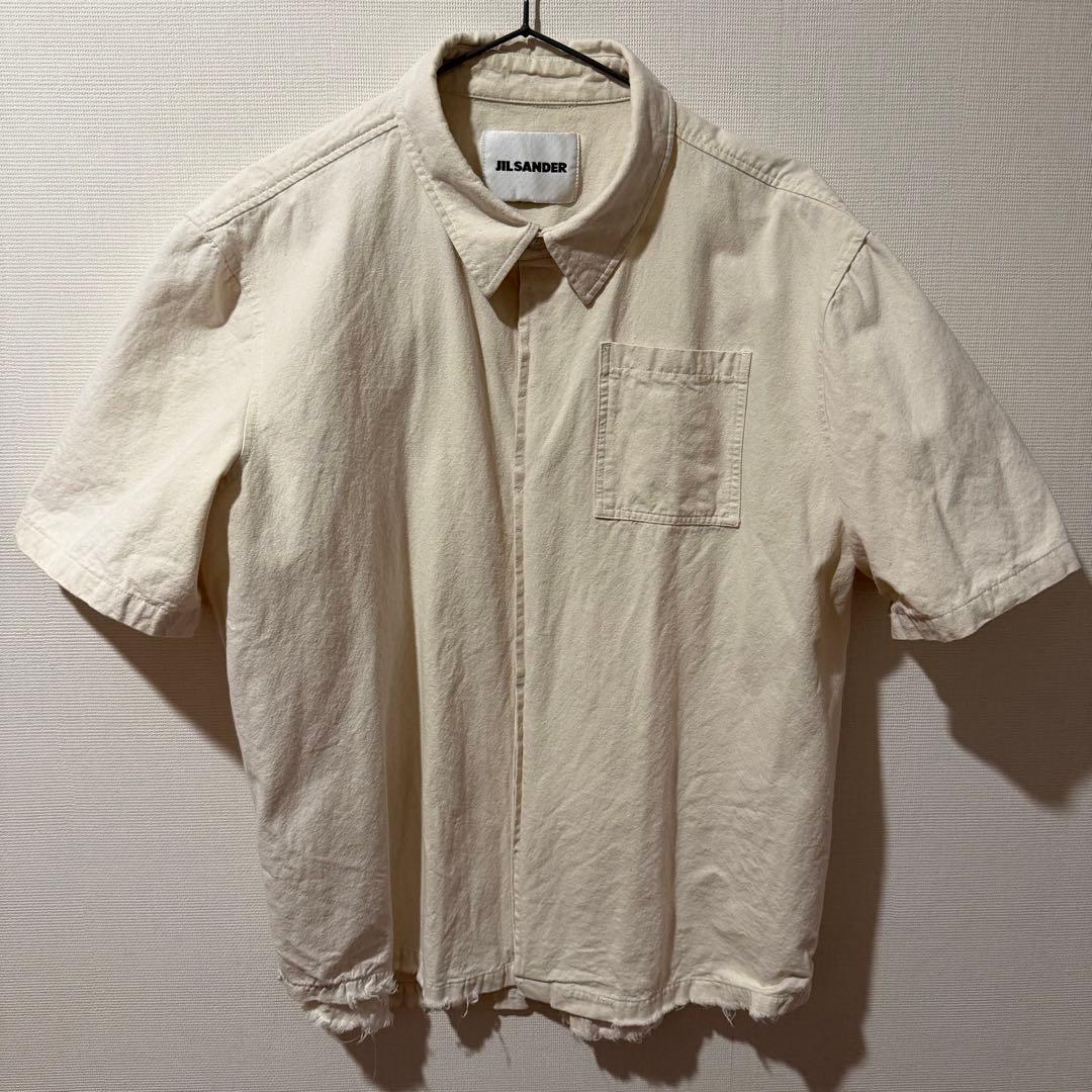 JIL SANDER 半袖シャツ アイボリー