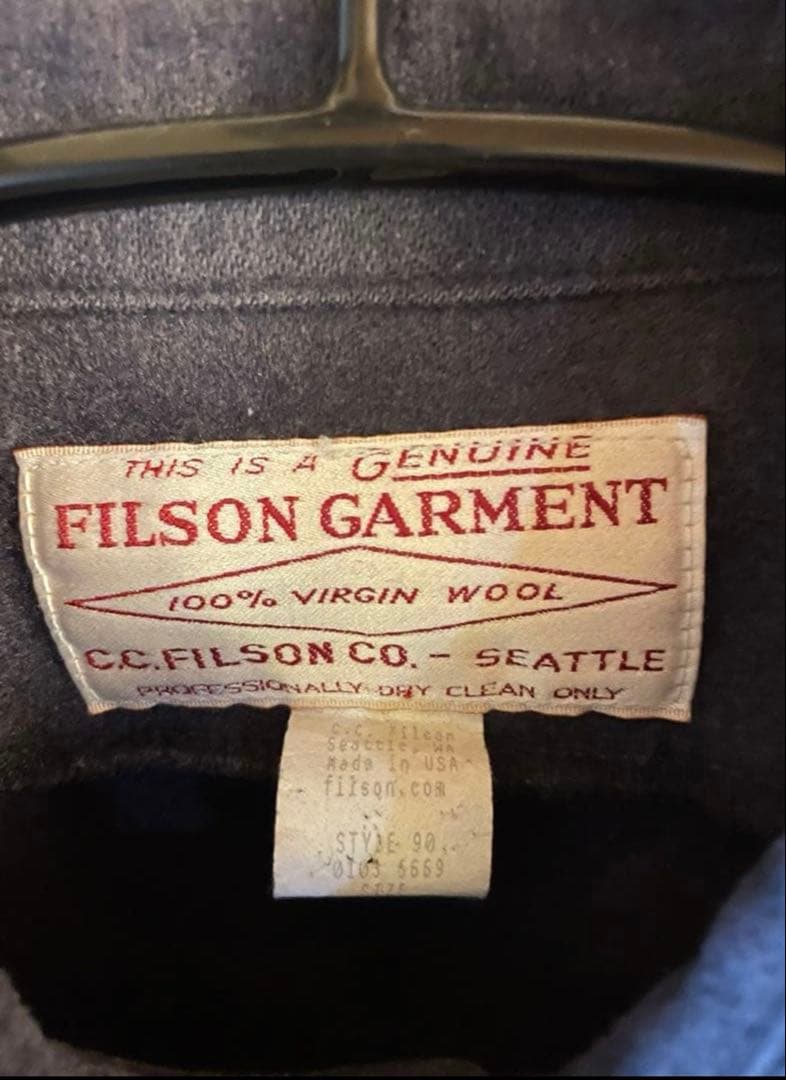 【70s】Filson ナス紺 ウールシャツ ビンテージ