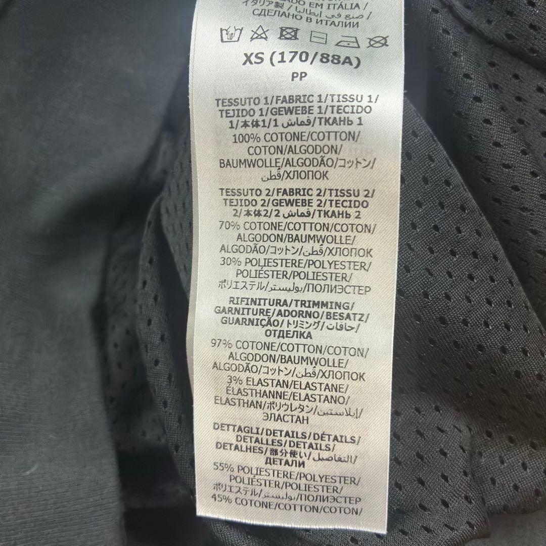 GUCCI コットン ジャージ ジップアップ ジャケット キャンバス ブラック